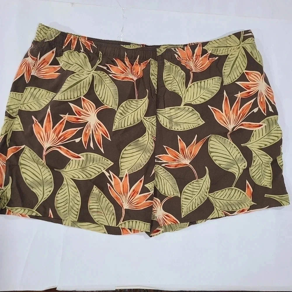 Tommy Bahama Size XXL‎ Nylon Swim Trunks Hawaiian Tropical mesh Lined